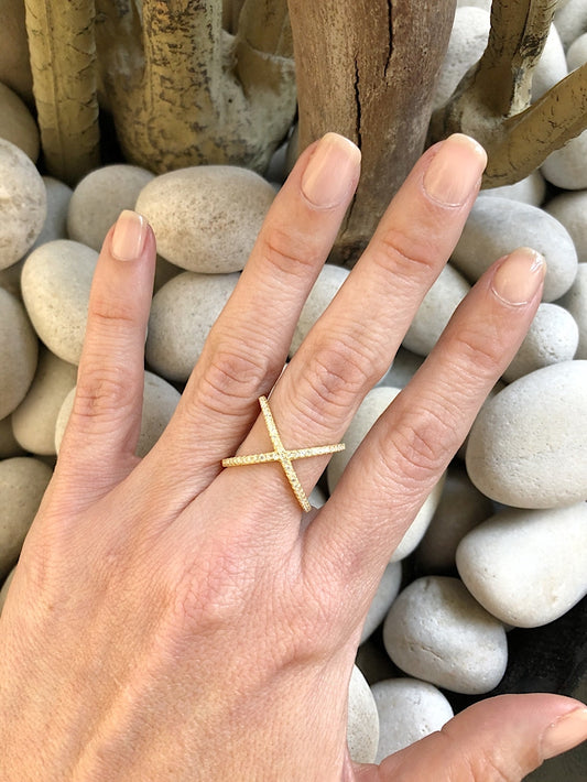 Anillo X con circones