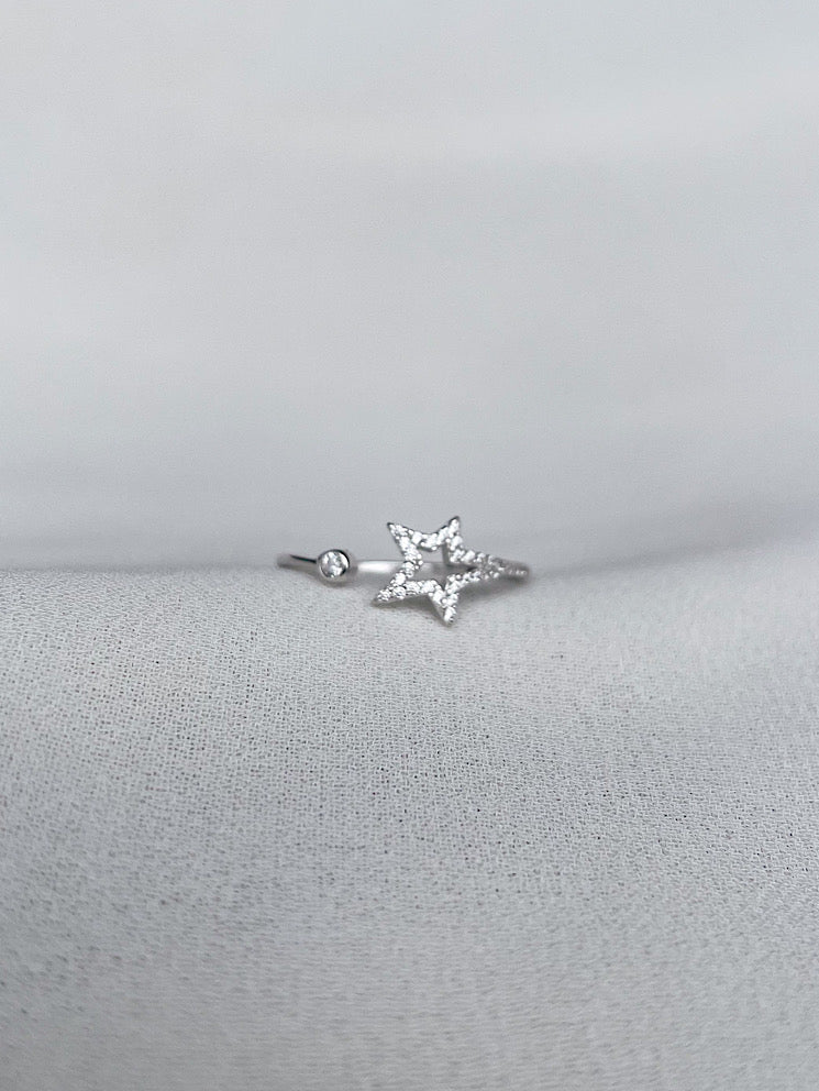Anillo estrella calada