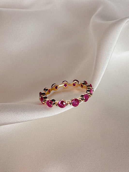 Anillo eternity 2 uñas con circones