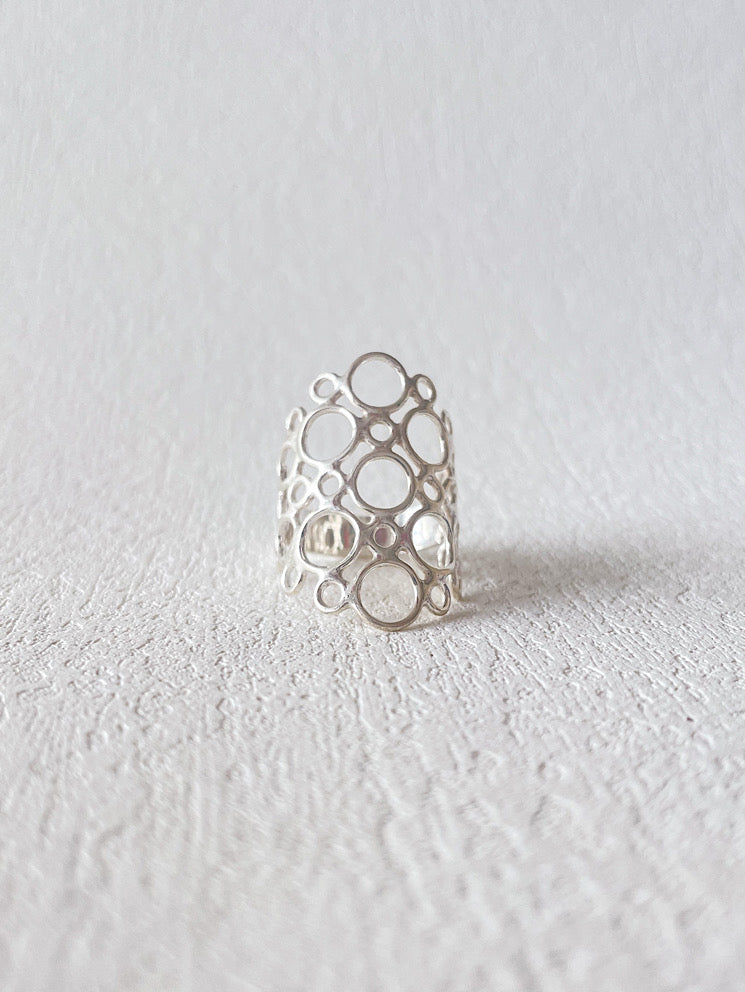 Anillo rombo malla