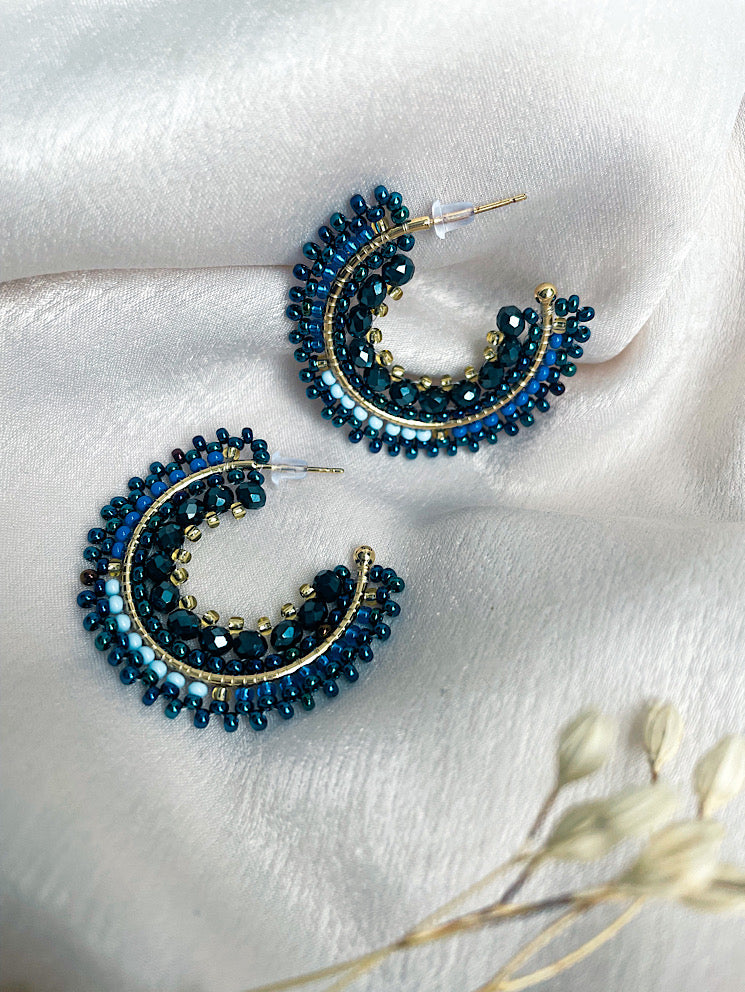 Argollas con muranos