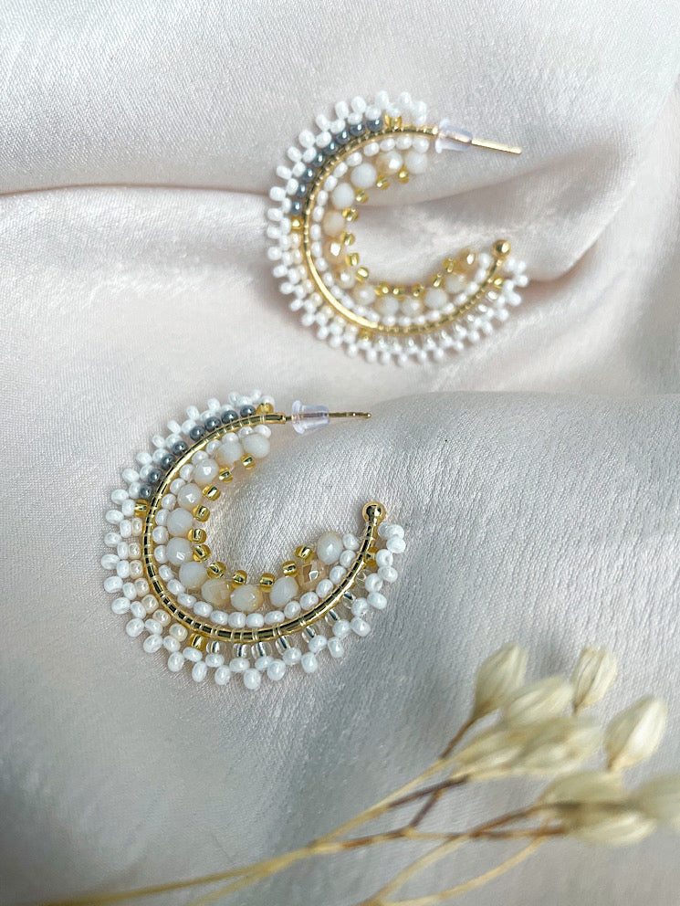 Argollas con muranos