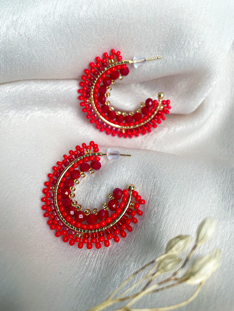 Argollas con muranos