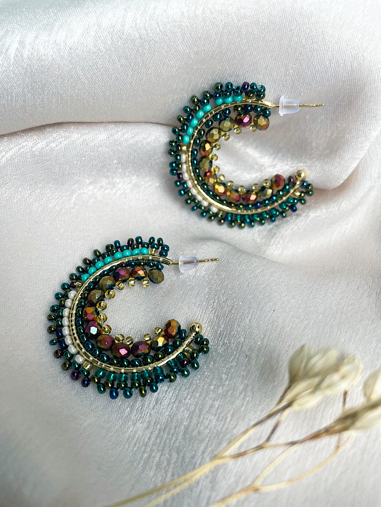 Argollas con muranos