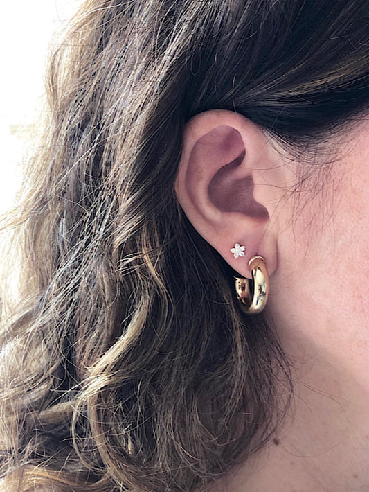 Argollas tubo gruesas