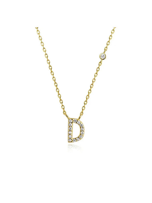 Cadena con dije letra