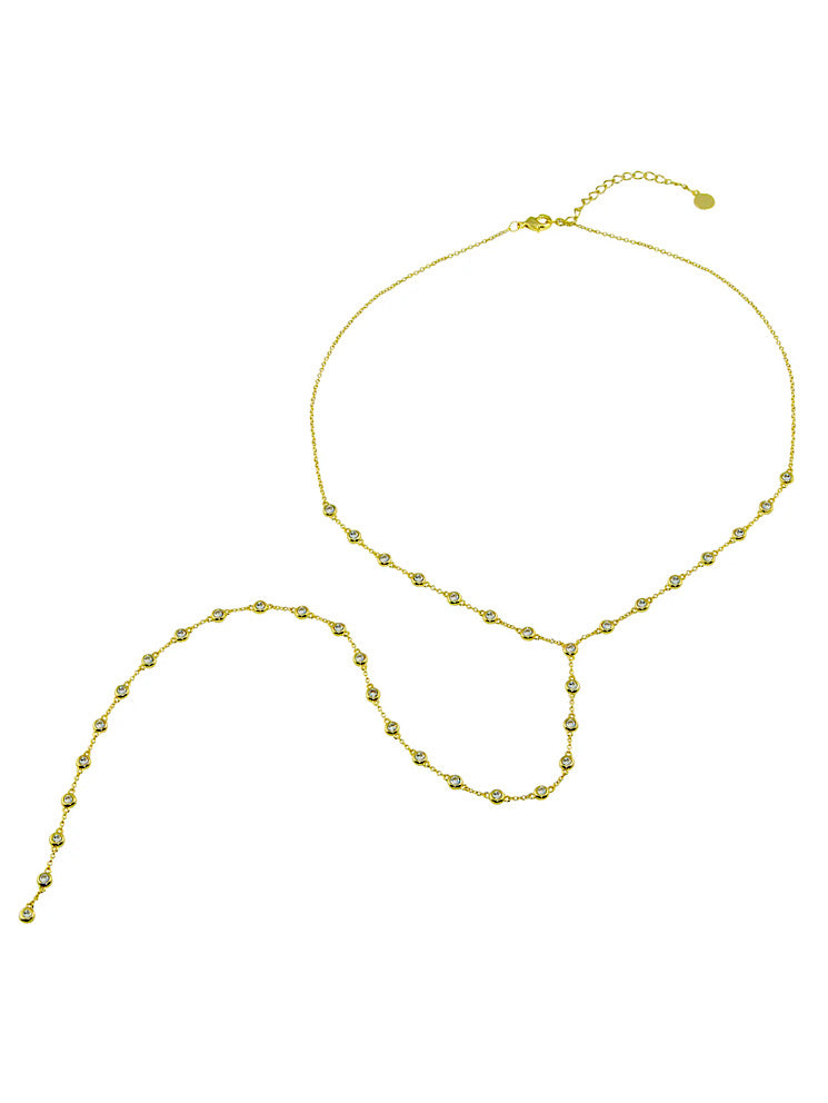 Collar largo corbatero
