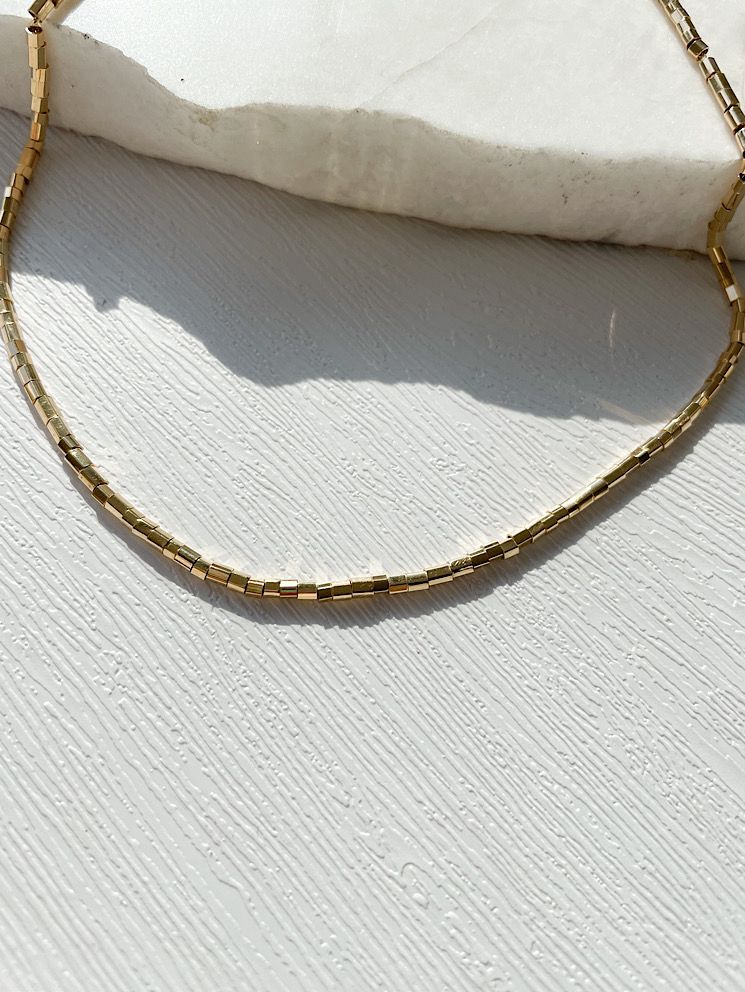 Collar tubitos lisos