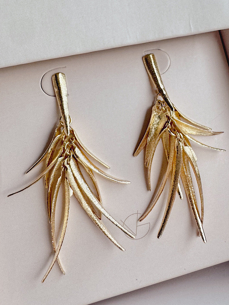 Aretes ramas satinadas