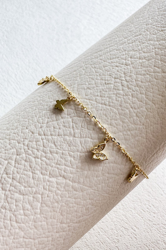 Pulsera cadena varias mariposas