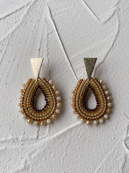 Aretes gota con muranos