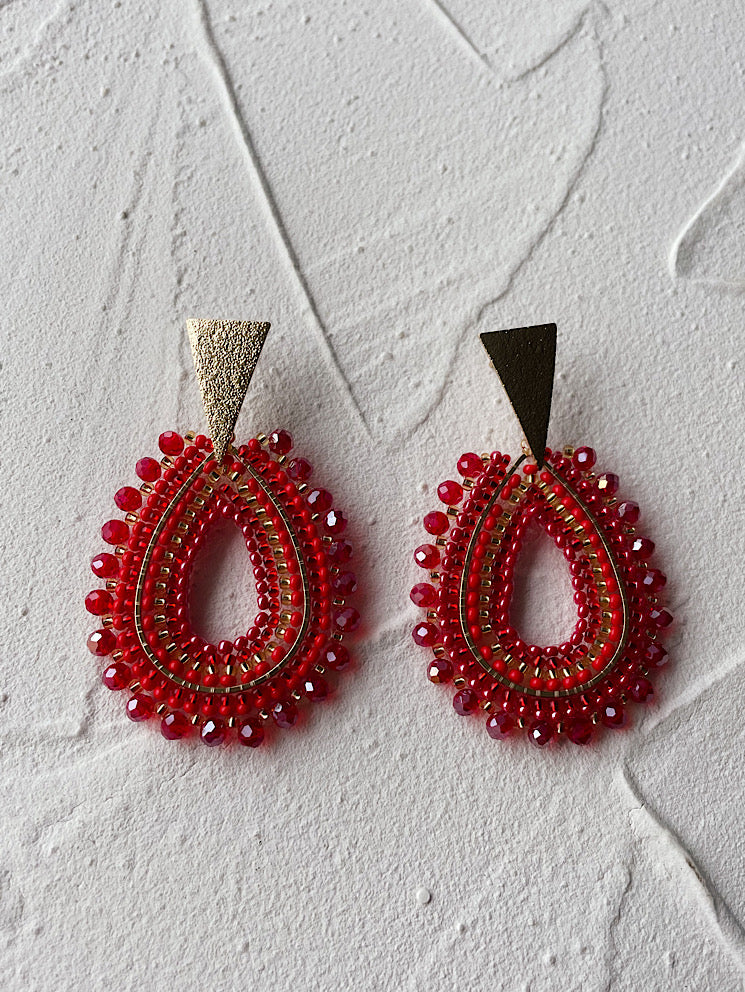 Aretes gota con muranos