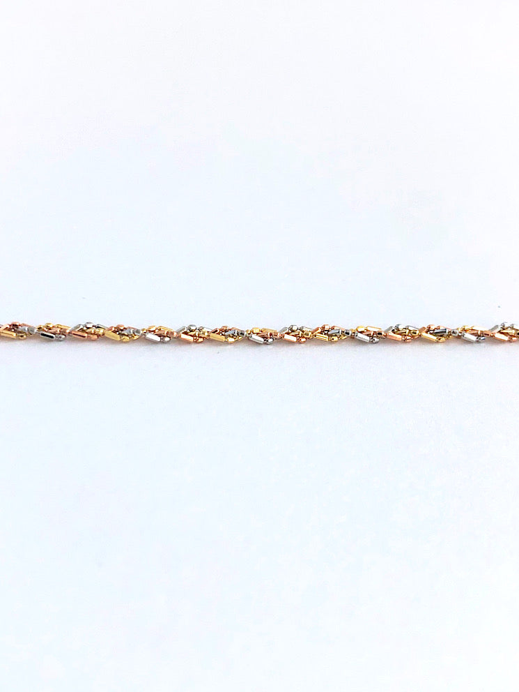 Pulsera 3 colores enrollada