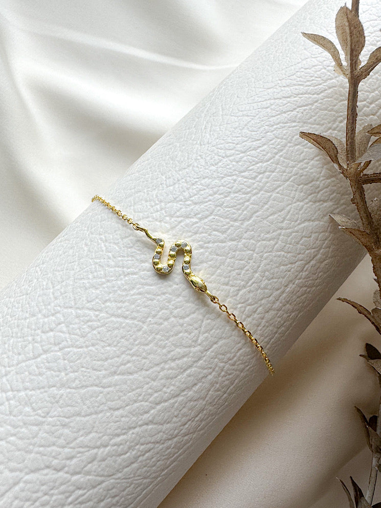 Pulsera cadena con serpiente
