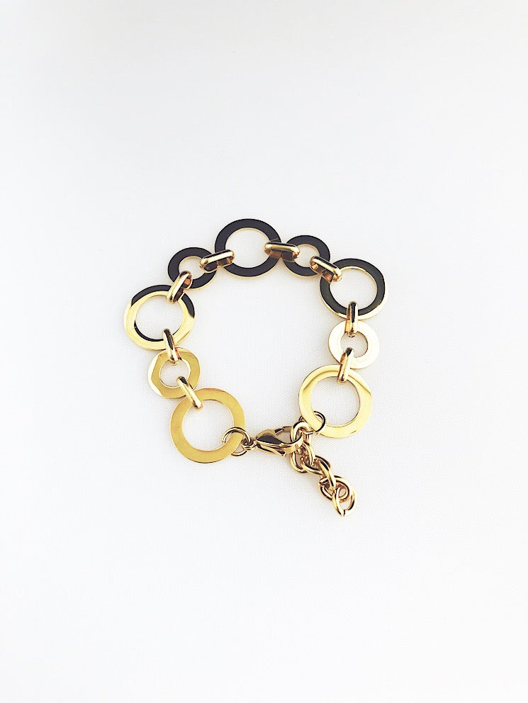 Pulsera argollas 2 tamaños