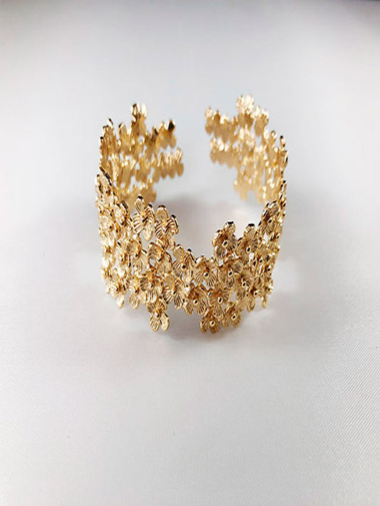 Puñera florcitas texturadas