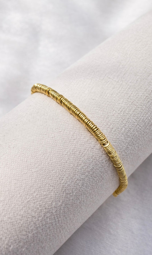 Pulsera cola de ratón con argollitas