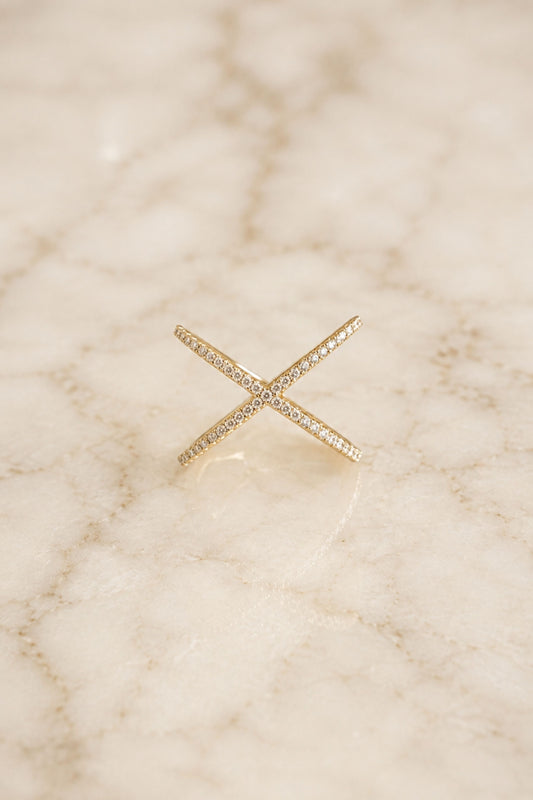 Anillo X con circones