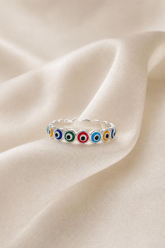 Anillo ojos turcos de colores