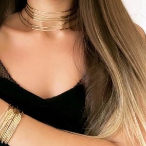 Collar o pulsera tubitos lisos