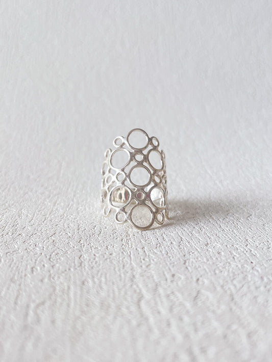Anillo rombo malla