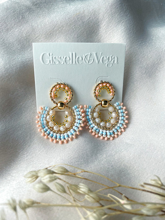 Aretes 8 con mostacillas chicos