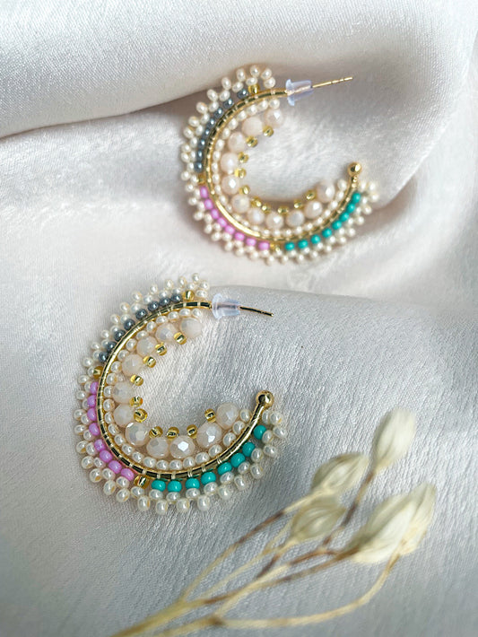 Argollas con muranos