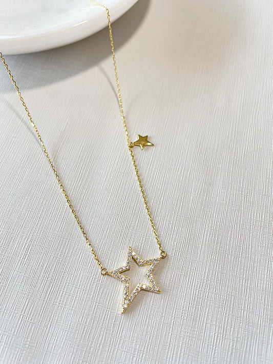 Cadena dije estrella calada