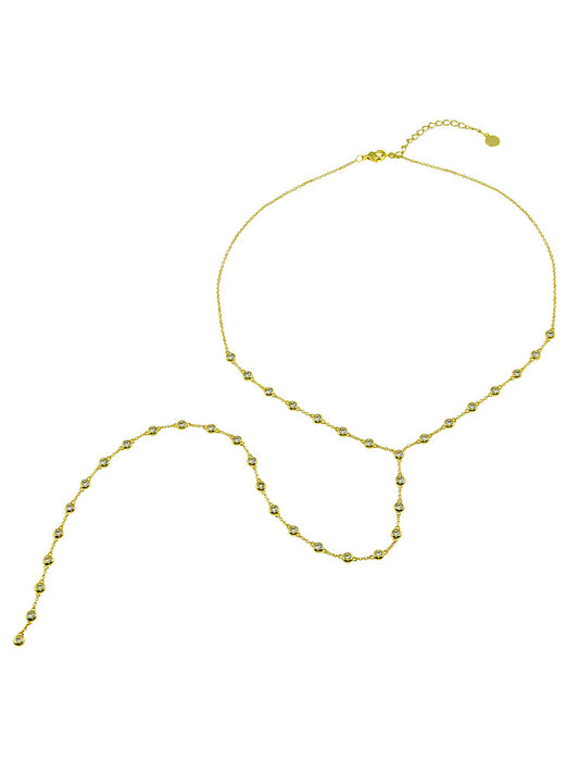 Collar largo corbatero