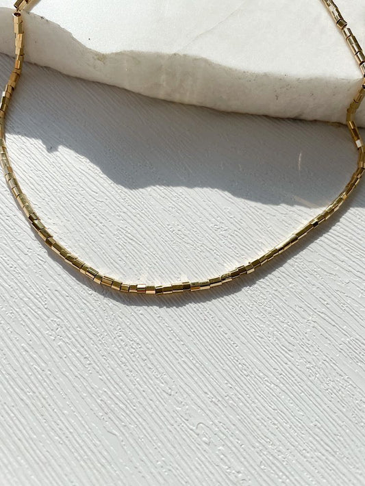 Collar tubitos lisos