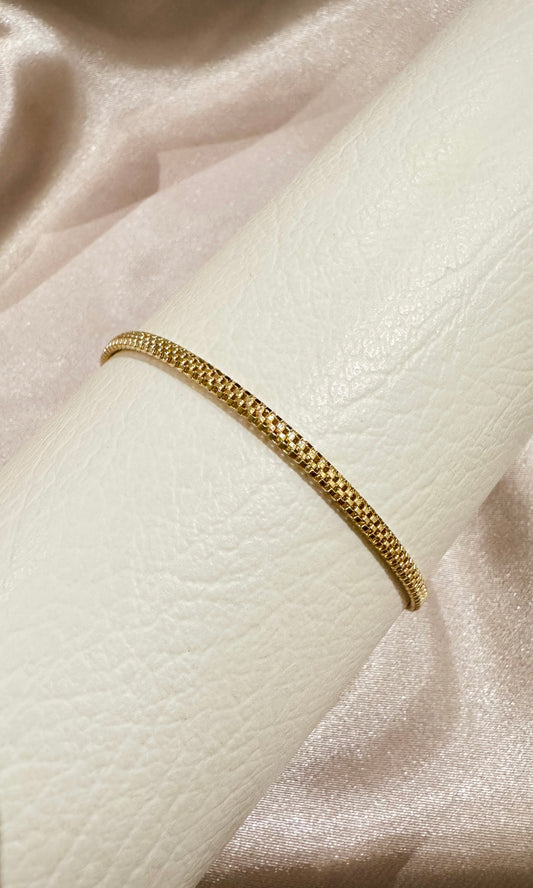 Pulsera serpiente plana
