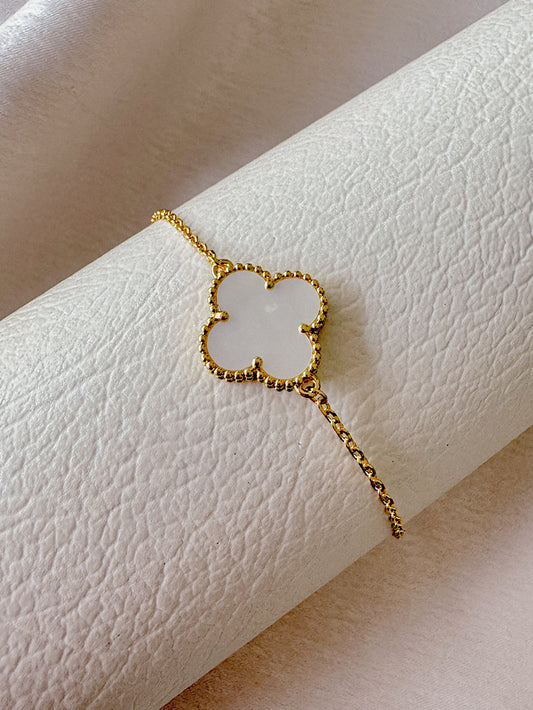 Pulsera cadena dije trébol