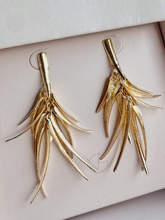 Aretes ramas satinadas