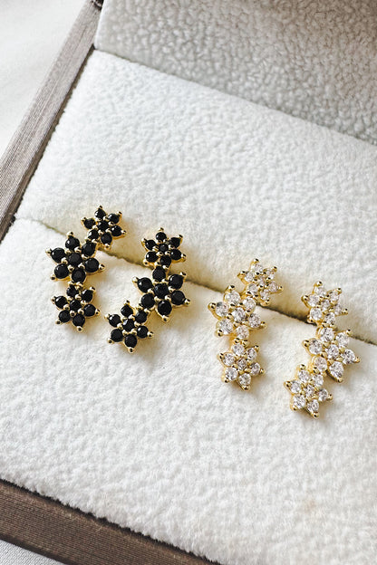 Aretes pegados trepadores 3 rosetas