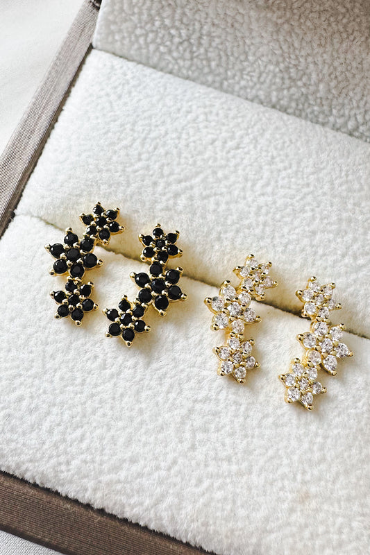 Aretes pegados trepadores 3 rosetas