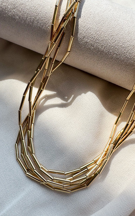 Collar o Pulsera tubitos lisos