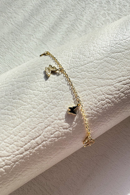 Pulsera cadena varias mariposas