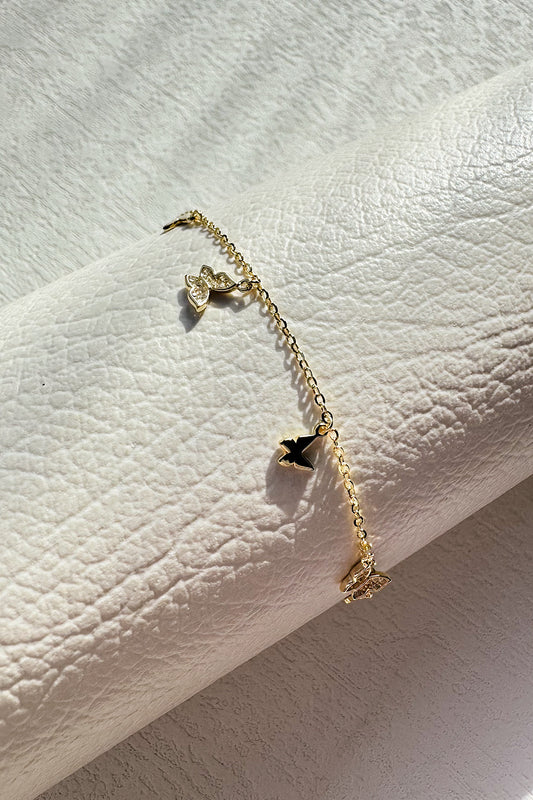Pulsera cadena varias mariposas