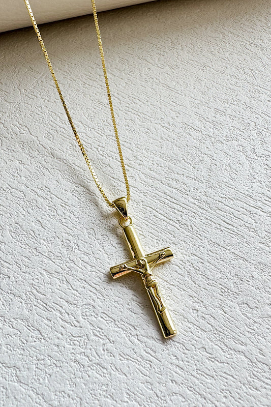 Cadena cruz con Jesús