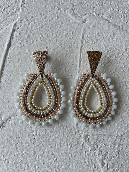 Aretes gota con muranos
