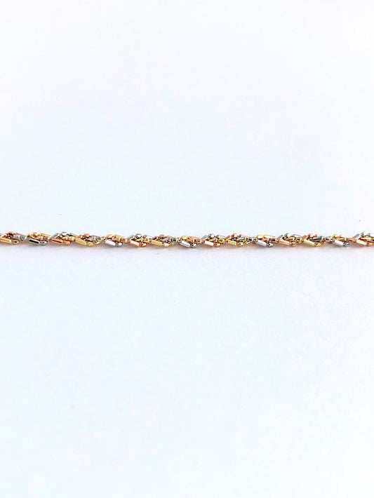 Pulsera 3 colores enrollada