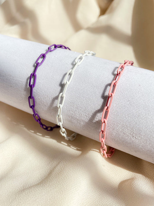Pulsera Paper Clip Colores