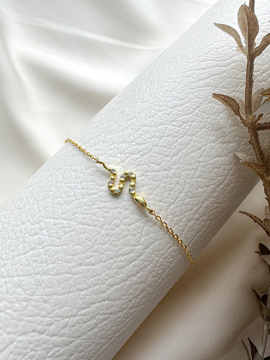 Pulsera cadena con serpiente